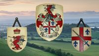 Baron North Cadbury&#039;s Coat of Arms Shields