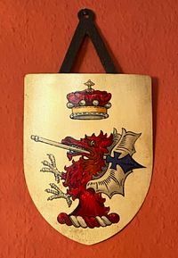 Baronial Family Crest Shield