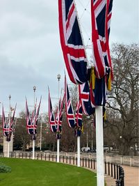 Union Jacks at Buckingham Palace