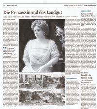 The Princess and the Estate - Newspaper article K&ouml;lner Stadt-Anzeiger 24th/25th April 2021