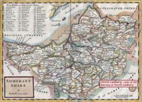 Antique Map Somersetshire - Moll 1724 &copy;The Baron de Newmarch Collection