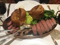 Roast Rip of Beef with Yorkshire Pudding ...